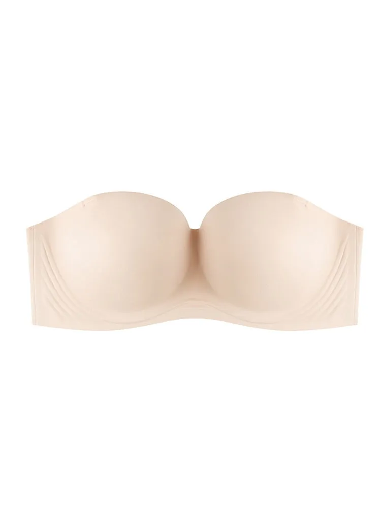 Anti-Slip Strapless Invisible Bra with Removable Straps