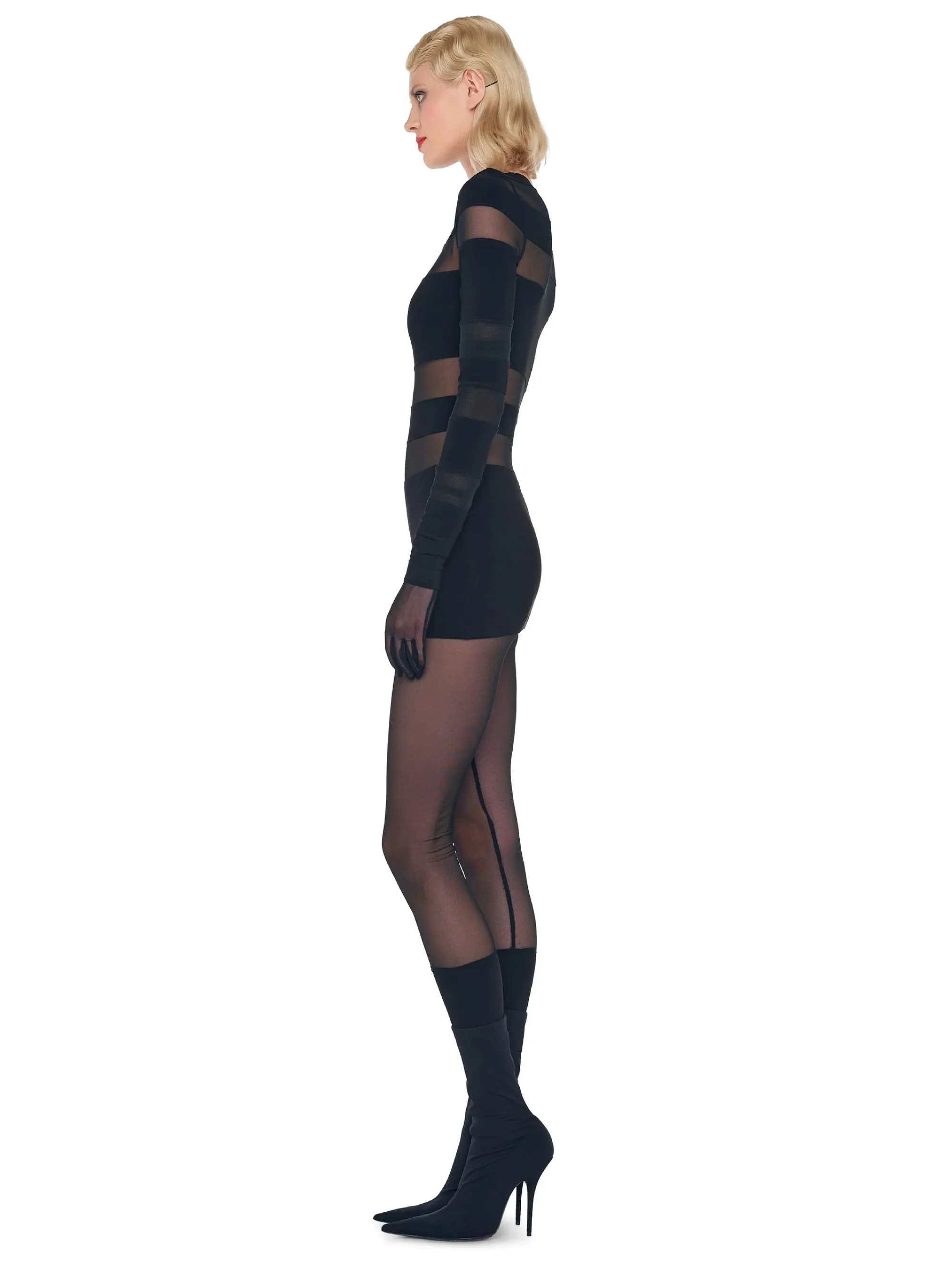 Black Mini Dress with Long Sleeves