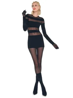 Black Mini Dress with Long Sleeves