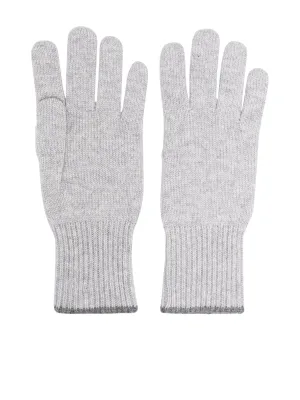 Brunello Cucinelli Contrasting-Trim Knitted Gloves