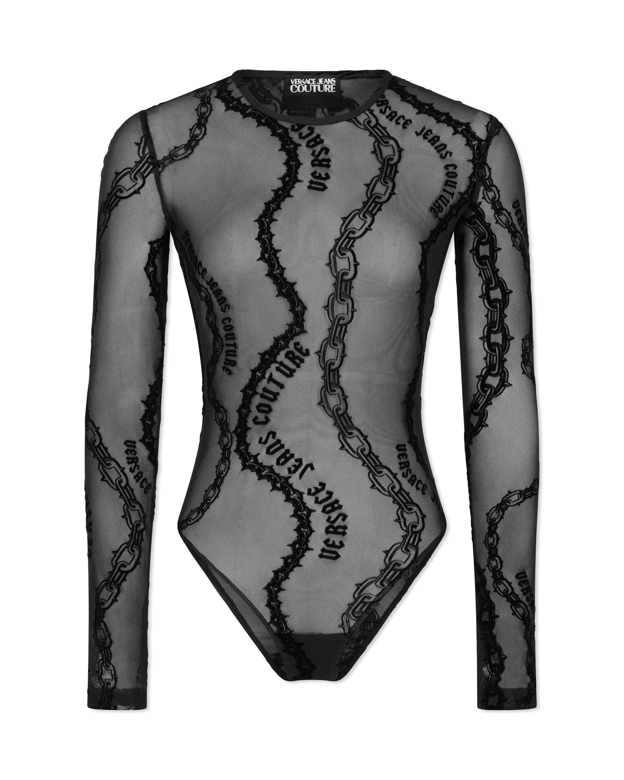 Chain Couture Mesh Bodysuit