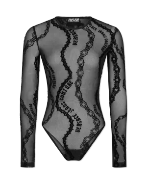 Chain Couture Mesh Bodysuit