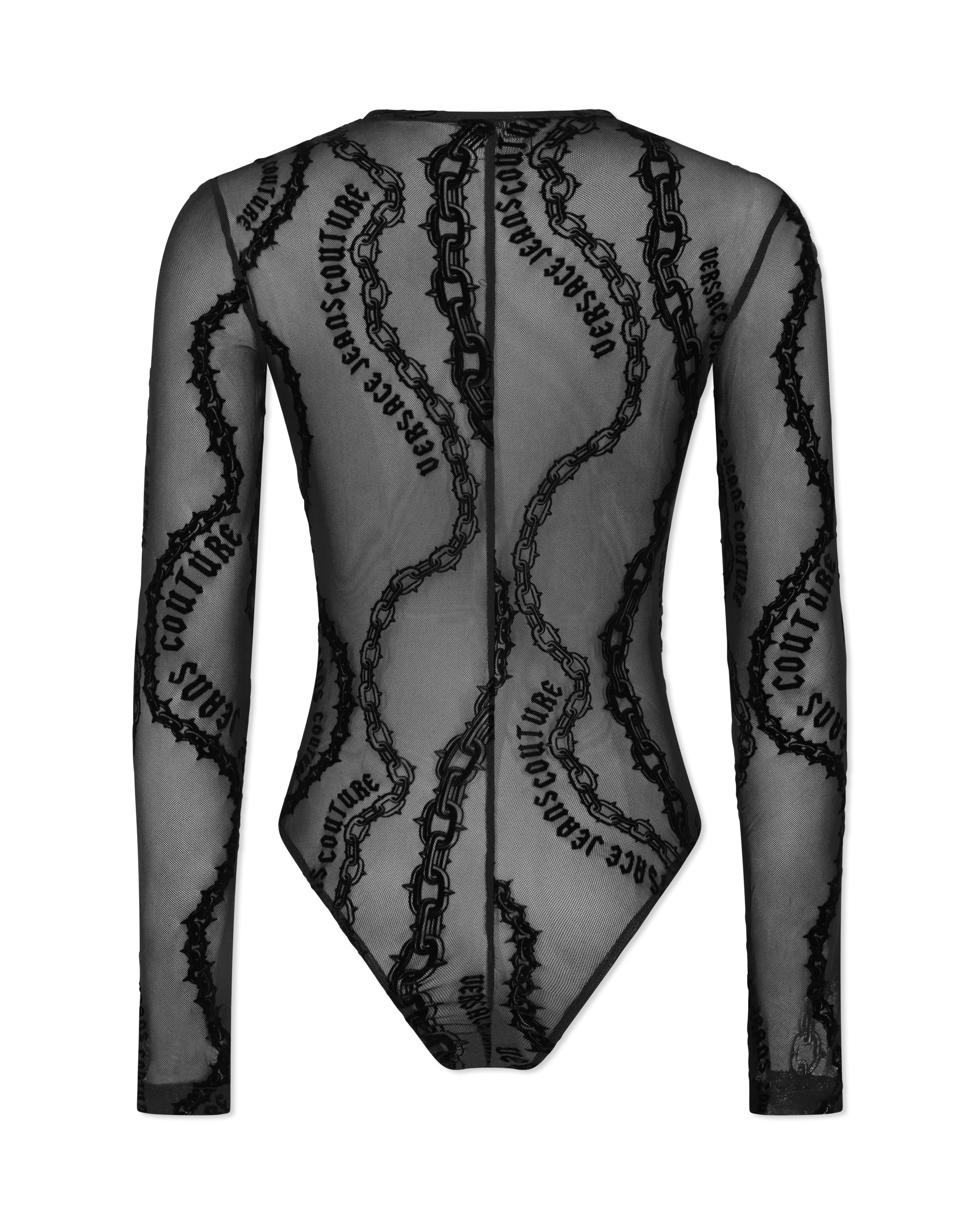 Chain Couture Mesh Bodysuit