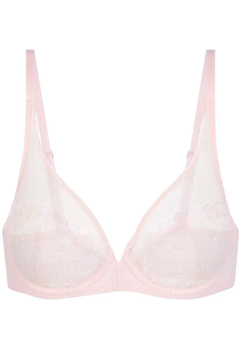 Délice Blush Plunge Bra, Size UK 32D