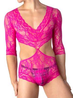 Floral Lace V-Neck Teddy