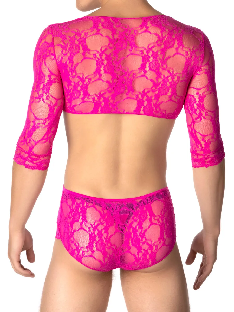Floral Lace V-Neck Teddy