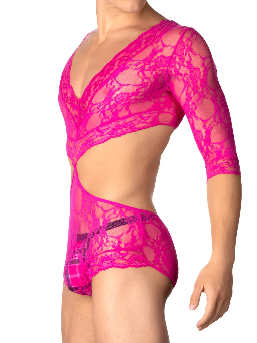 Floral Lace V-Neck Teddy