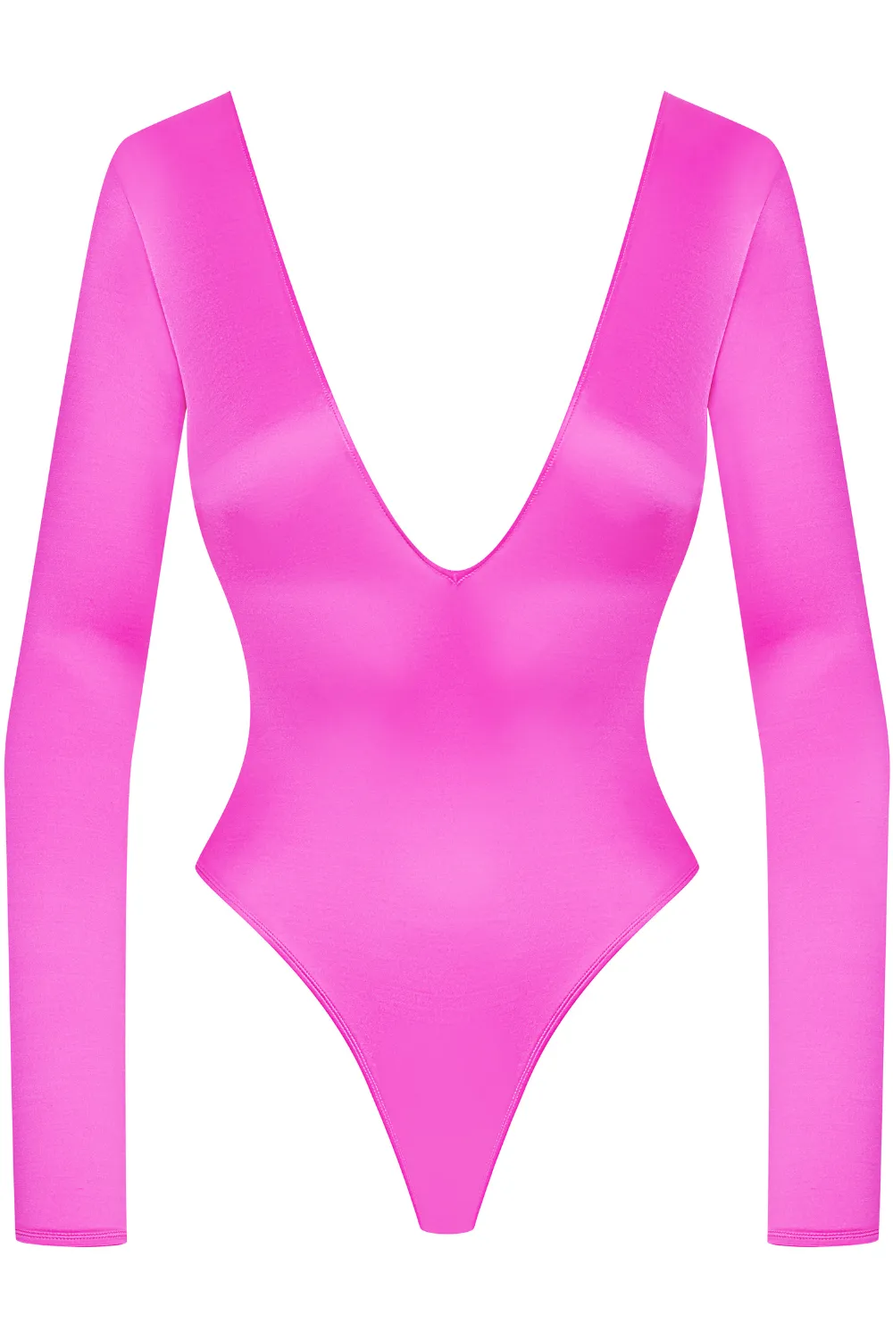 French Kiss Long Sleeve Thong Body Pink