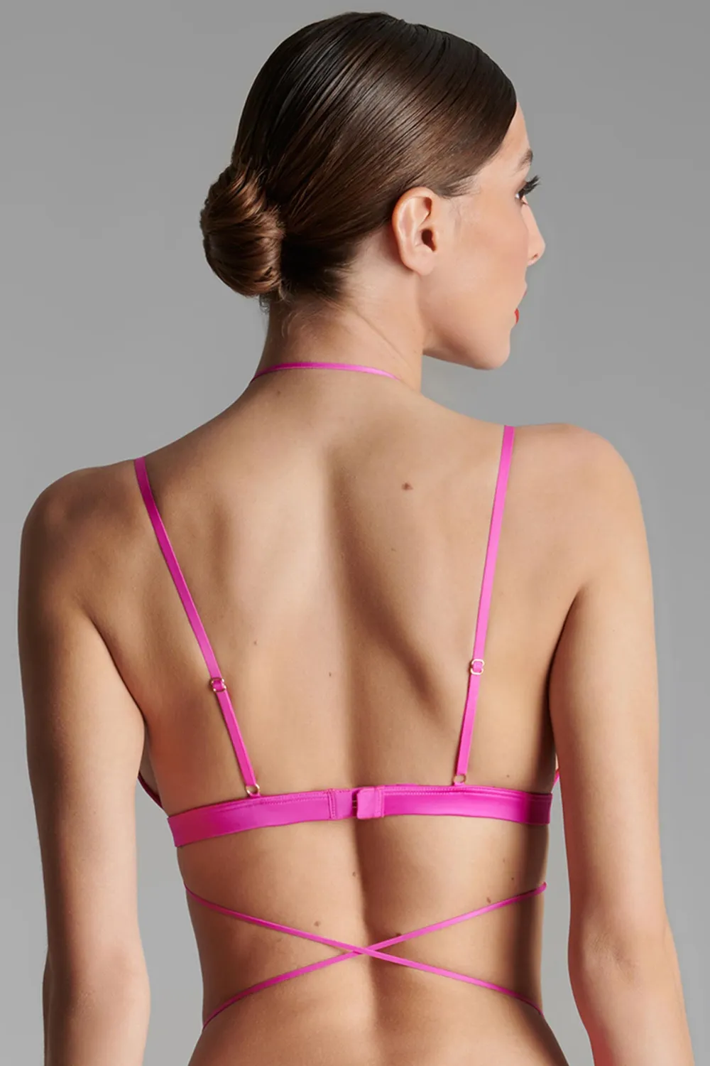 French Kiss Triangle Bra Pink