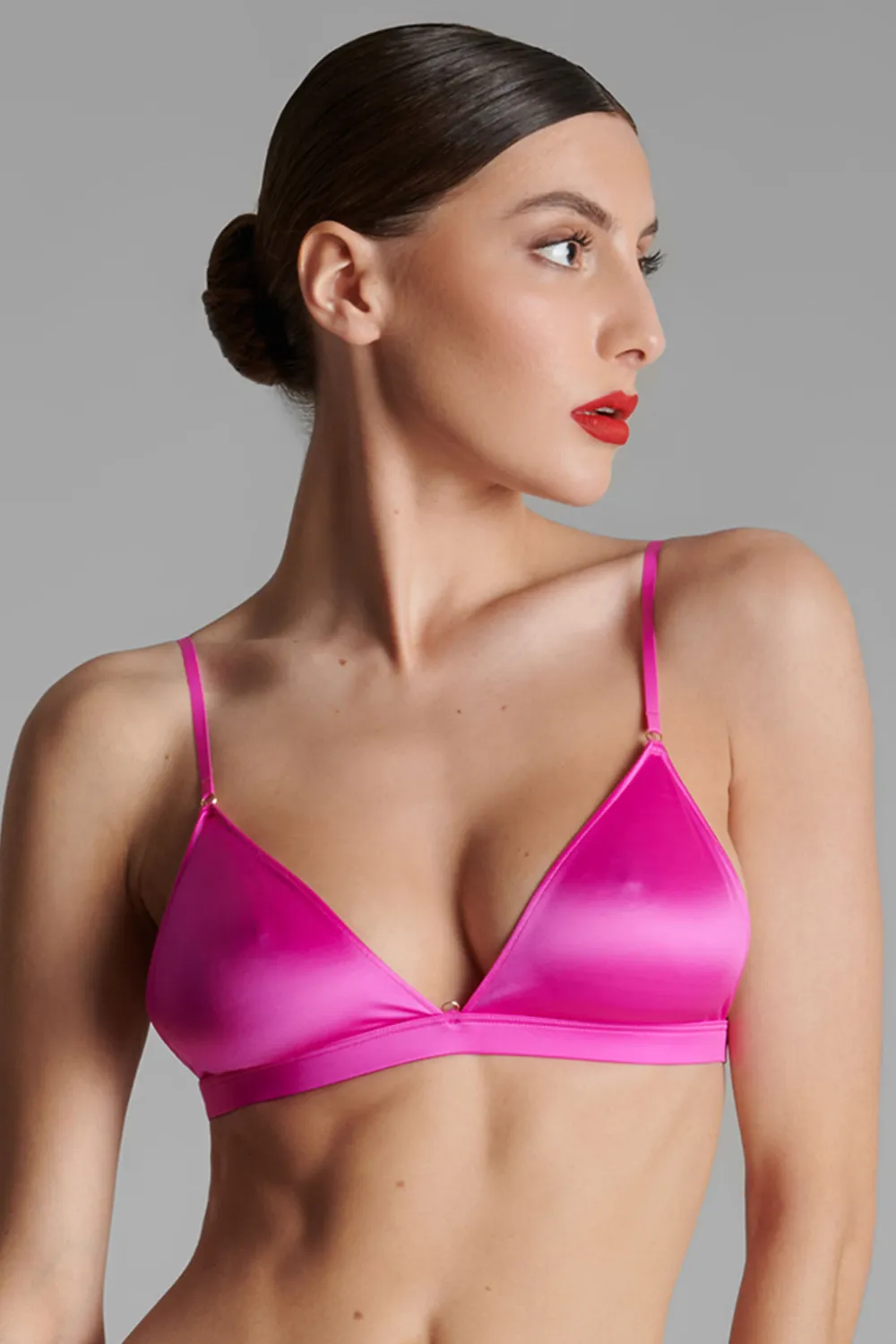 French Kiss Triangle Bra Pink