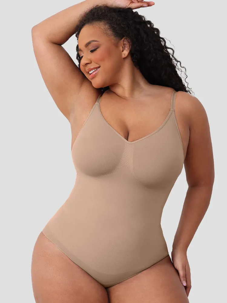 High-Compression Strappy Sculpting Bodysuit for Women