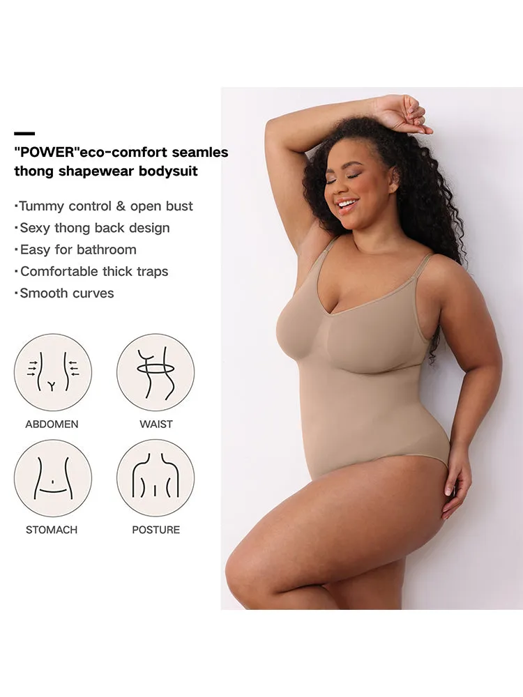 High-Compression Strappy Sculpting Bodysuit for Women