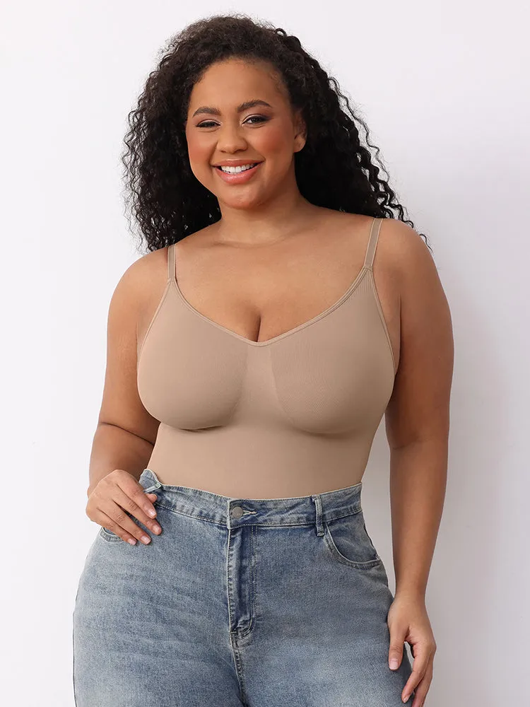 High-Compression Strappy Sculpting Bodysuit for Women