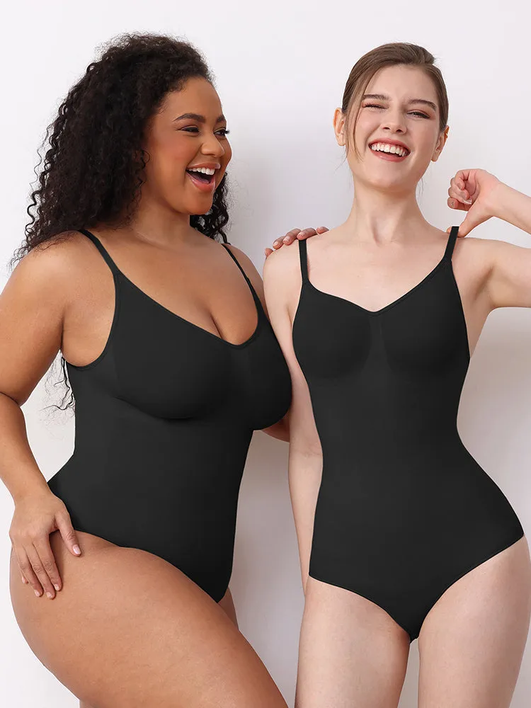 High-Compression Strappy Sculpting Bodysuit for Women