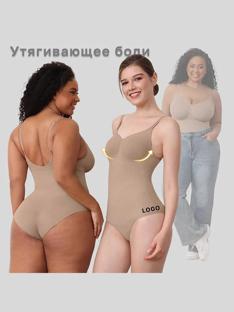 High-Compression Strappy Sculpting Bodysuit for Women