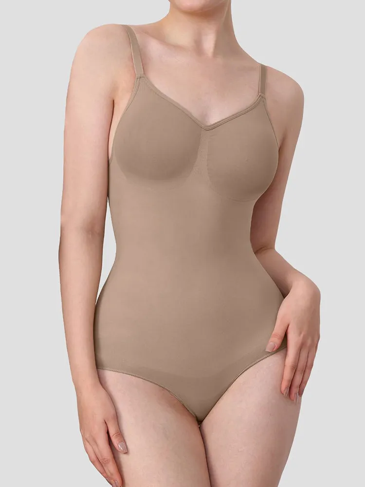 High-Compression Strappy Sculpting Bodysuit for Women