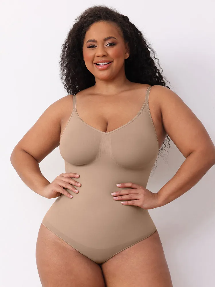 High-Compression Strappy Sculpting Bodysuit for Women