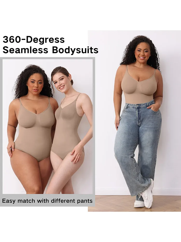 High-Compression Strappy Sculpting Bodysuit for Women