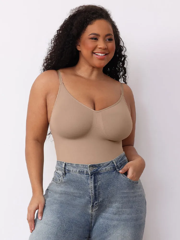 High-Compression Strappy Sculpting Bodysuit for Women