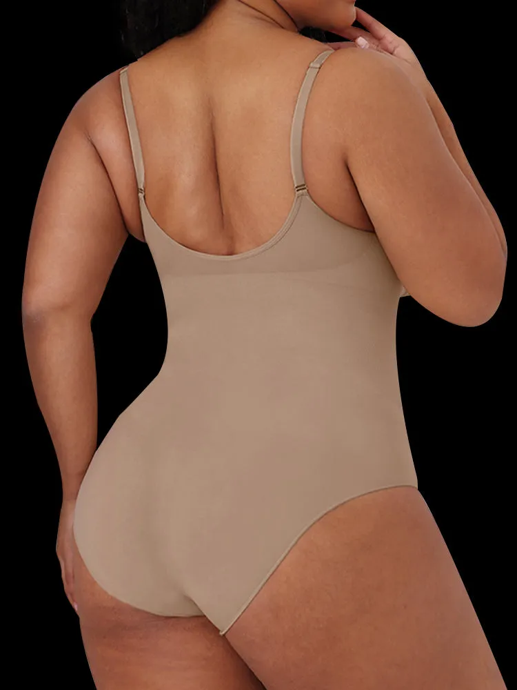 High-Compression Strappy Sculpting Bodysuit for Women