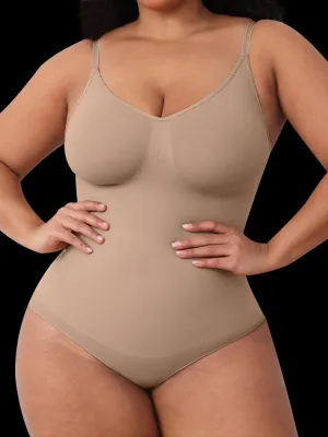 High-Compression Strappy Sculpting Bodysuit for Women