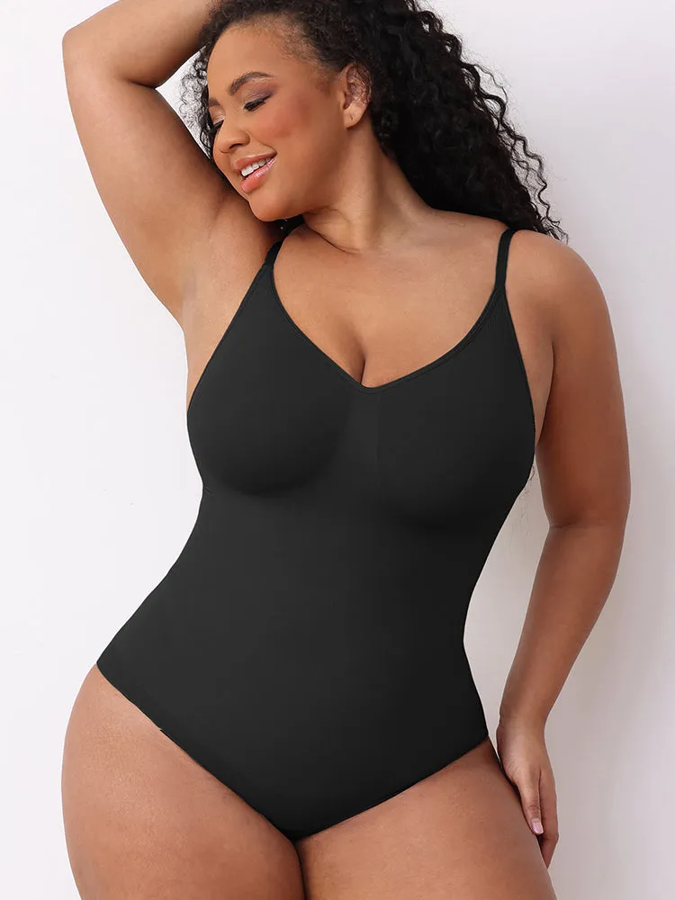 High-Compression Strappy Sculpting Bodysuit for Women