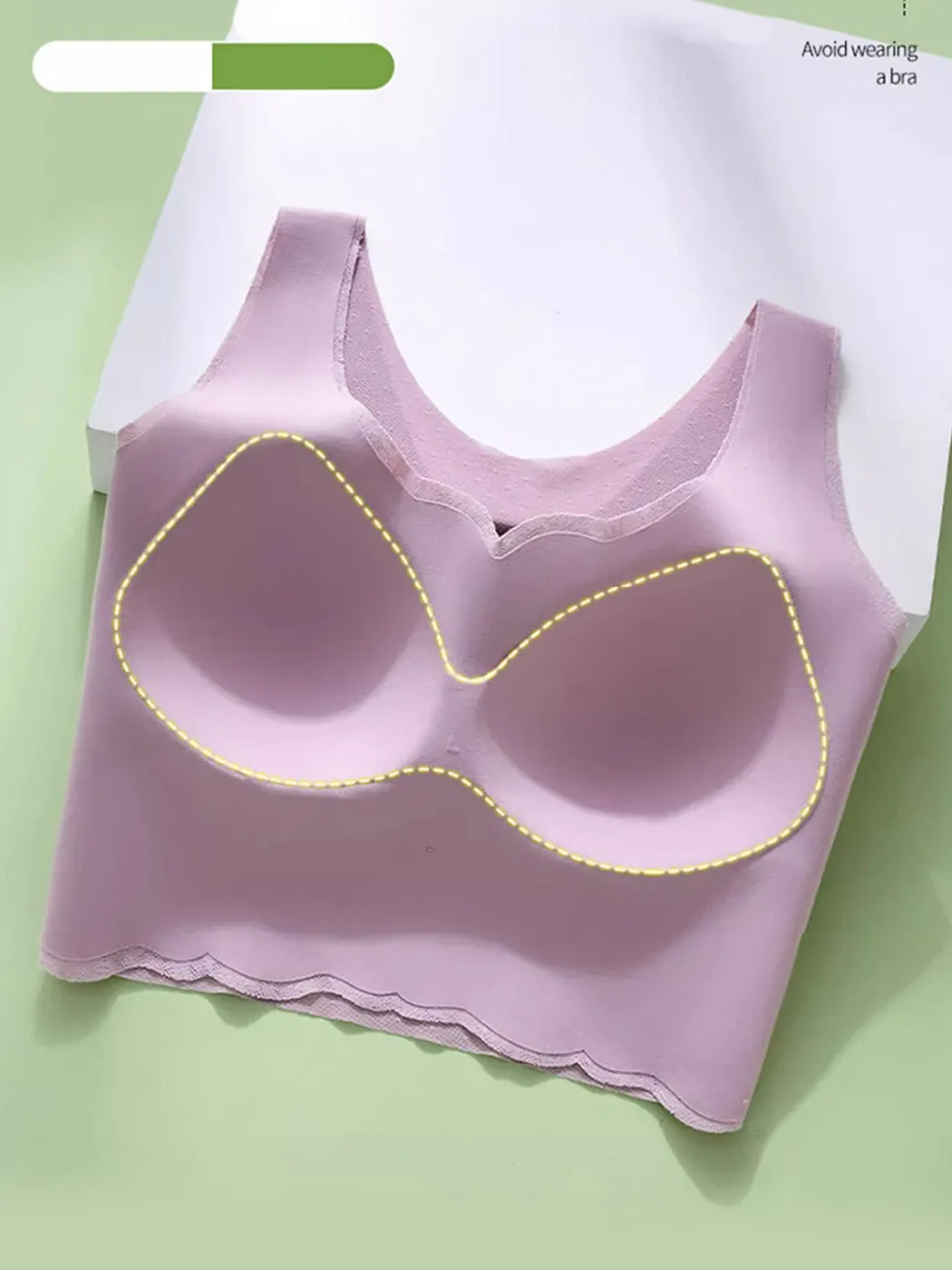 High Side Support Wireless Longline Bras