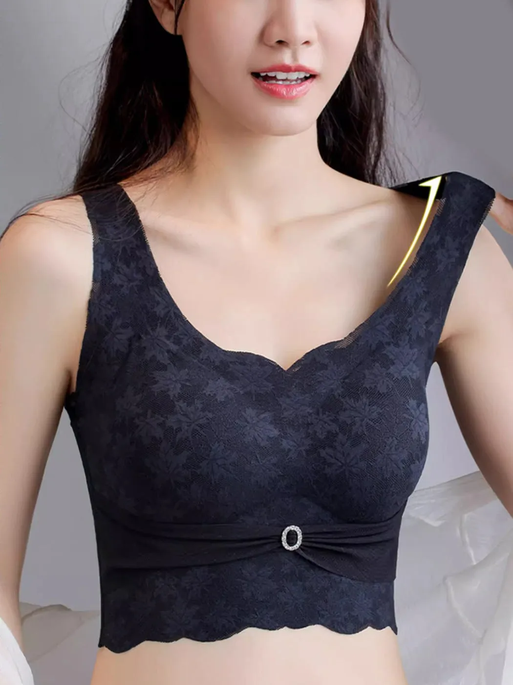 High Side Support Wireless Longline Bras