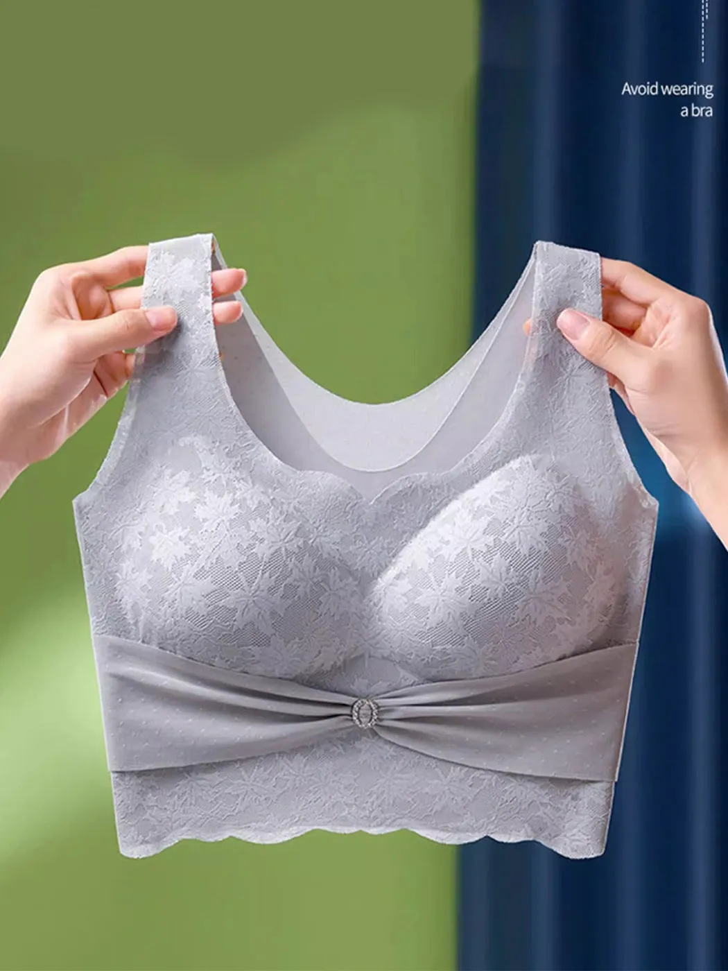 High Side Support Wireless Longline Bras