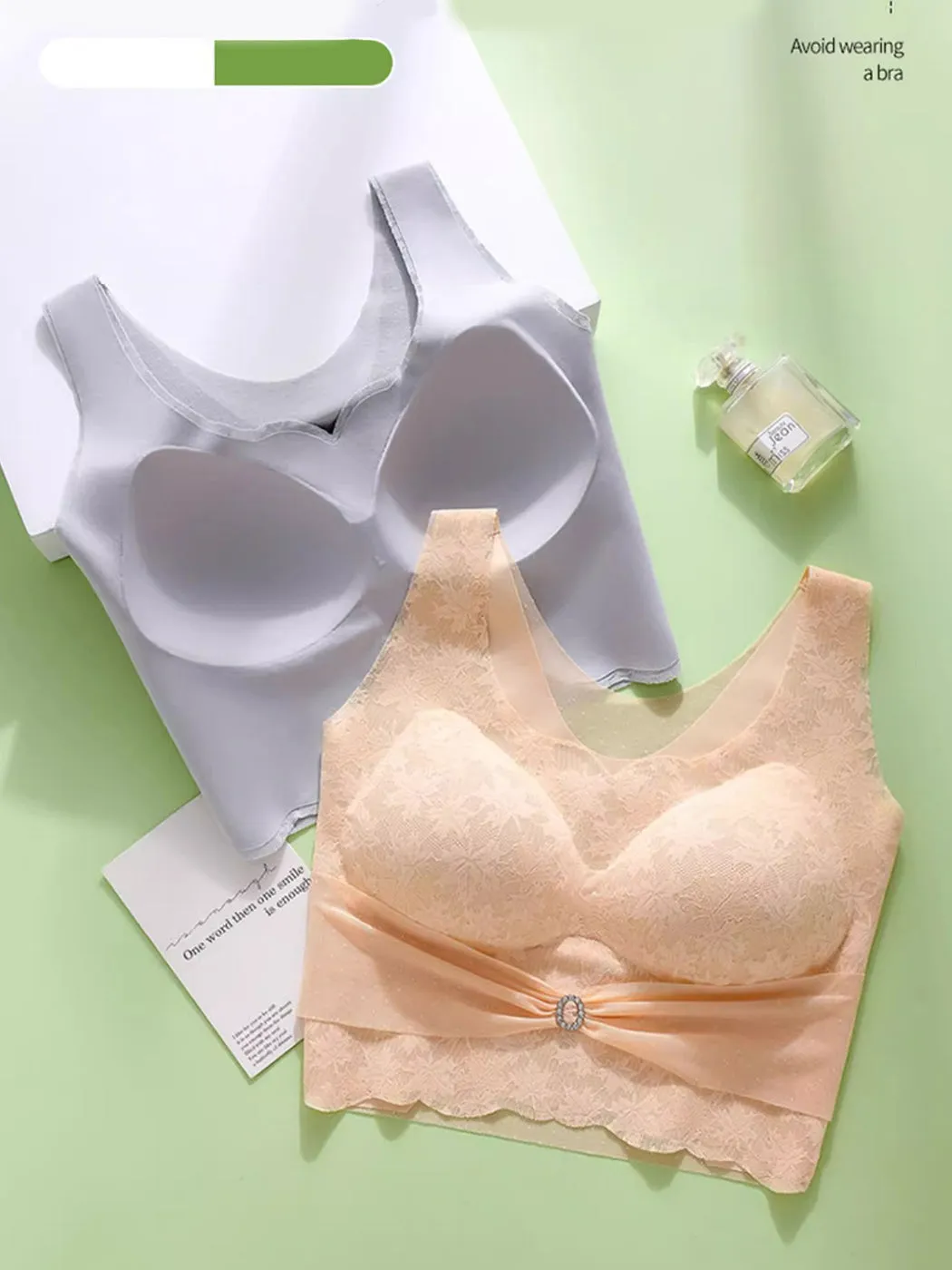 High Side Support Wireless Longline Bras