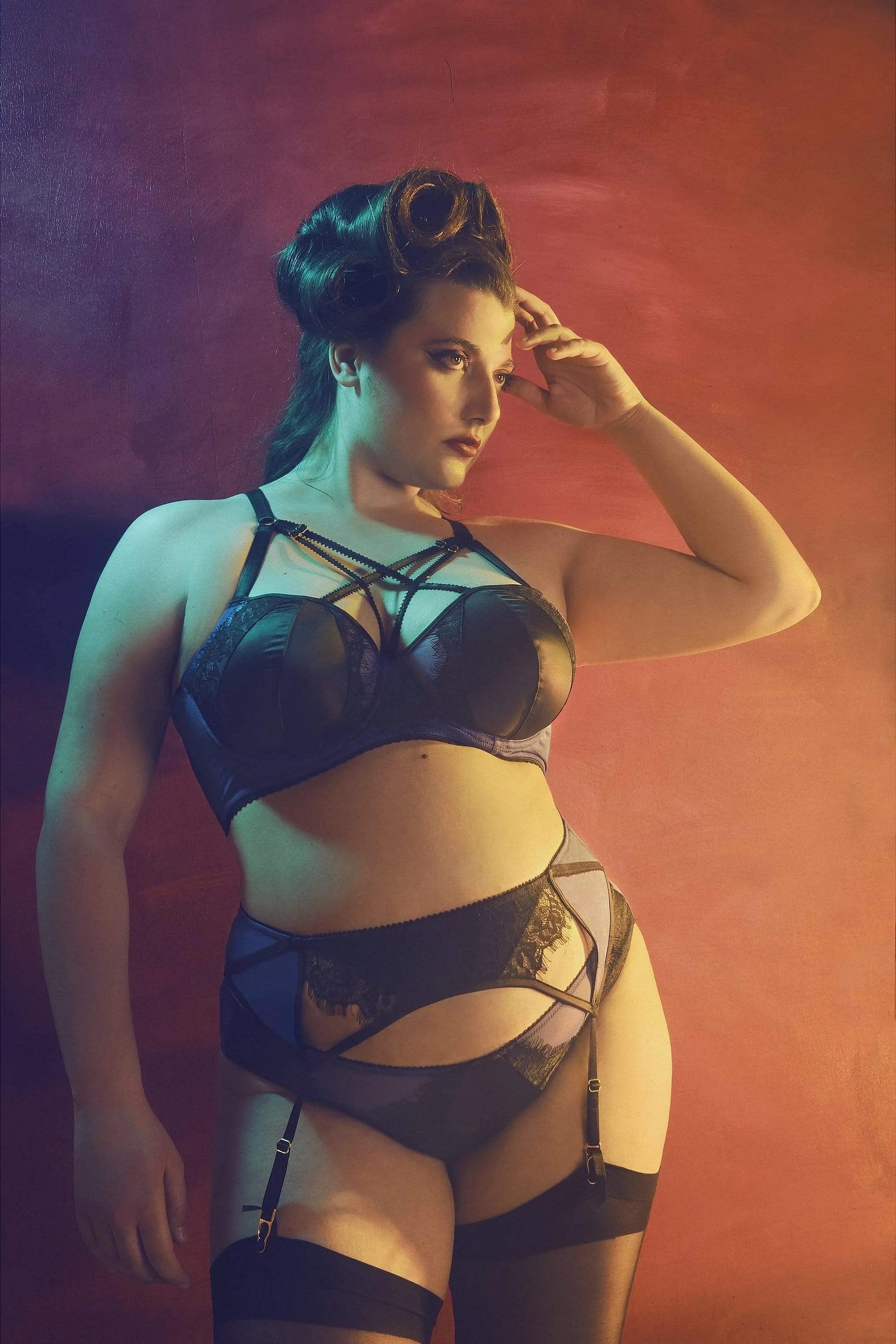 Indigo Lace Picot Brief