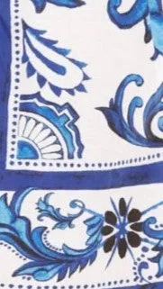 Laraine Mini Skirt - Sapphire / White Zayna