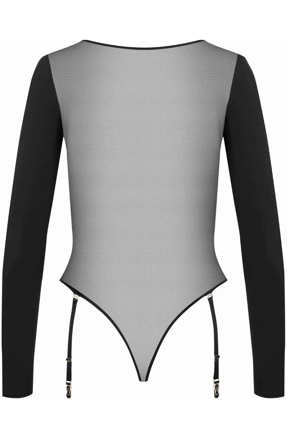 Nuit Fauve Long Sleeve Suspender Thong Body