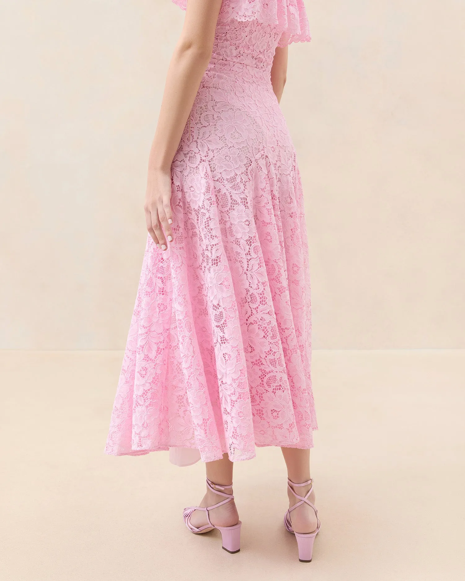 Parker Pink Lace Skirt