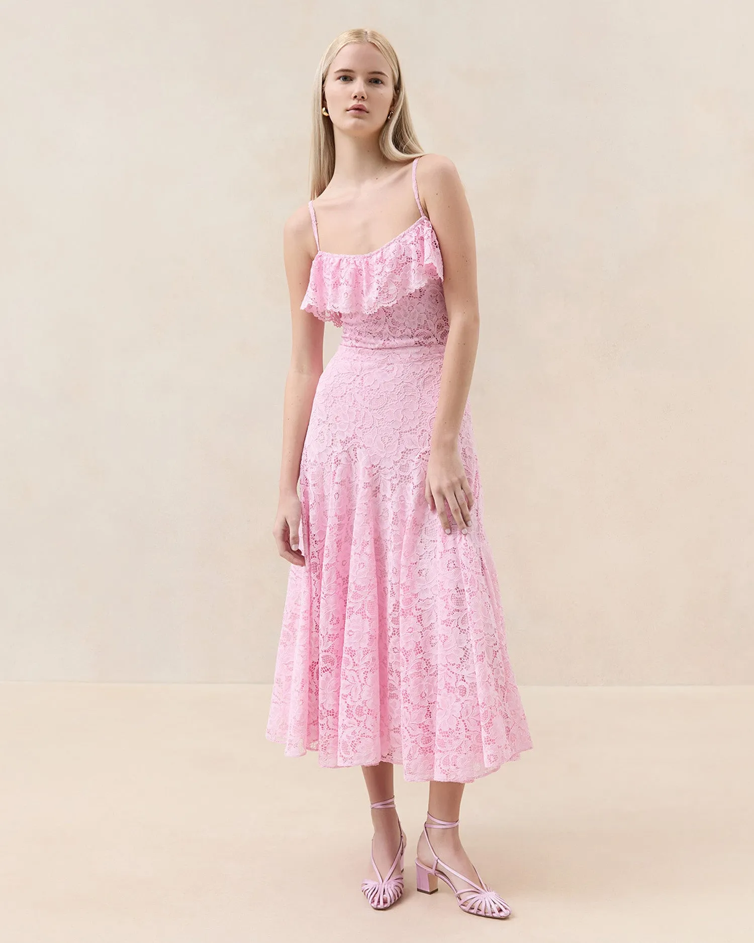 Parker Pink Lace Skirt