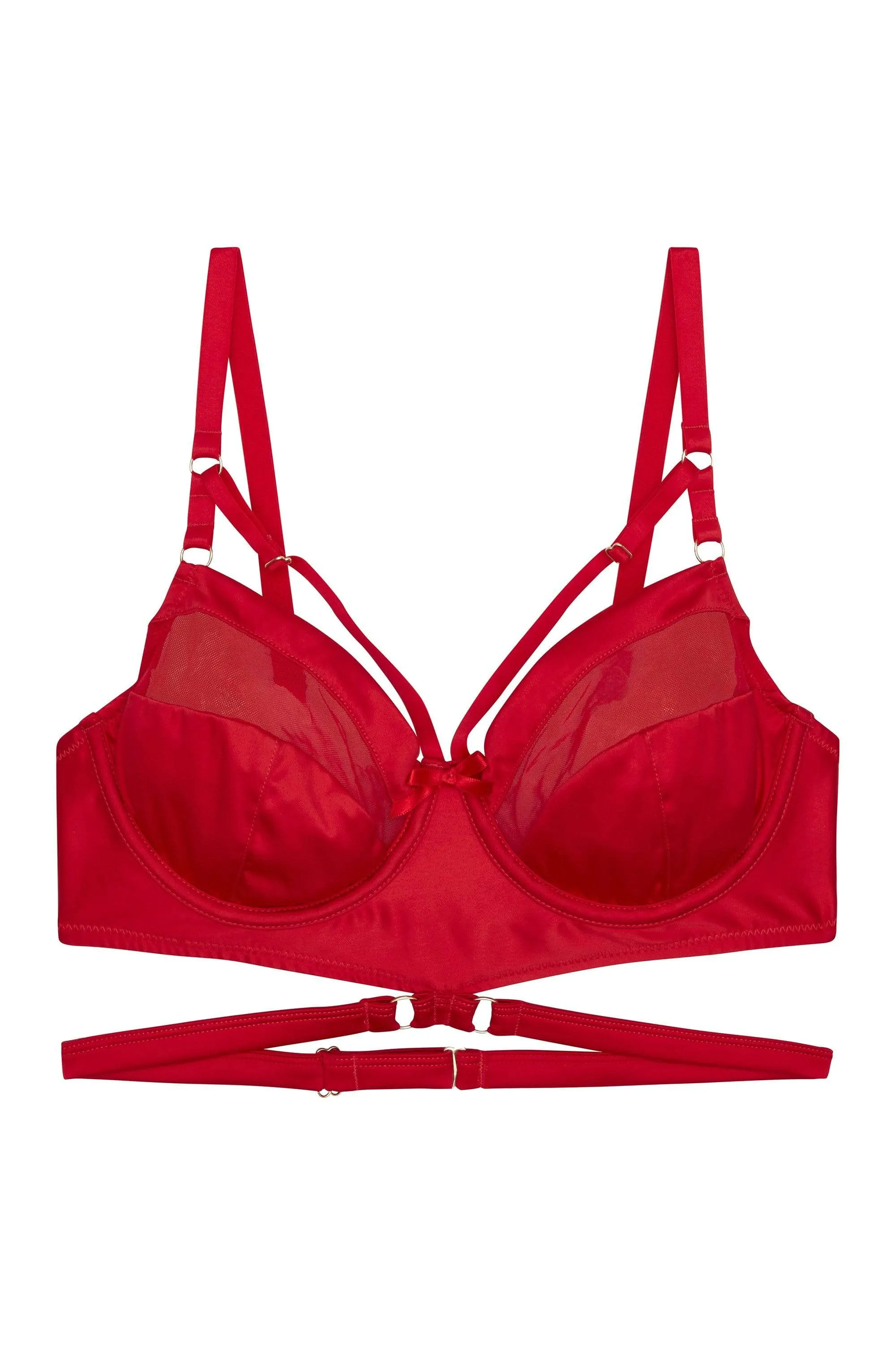 Playful Promises Madeleine Bondage Red Bra