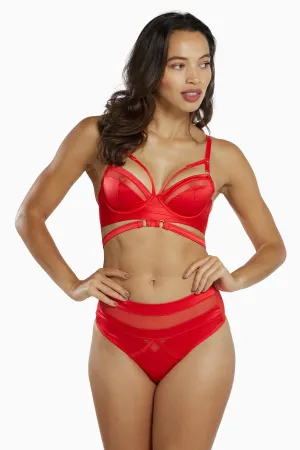 Playful Promises Madeleine Bondage Red Bra