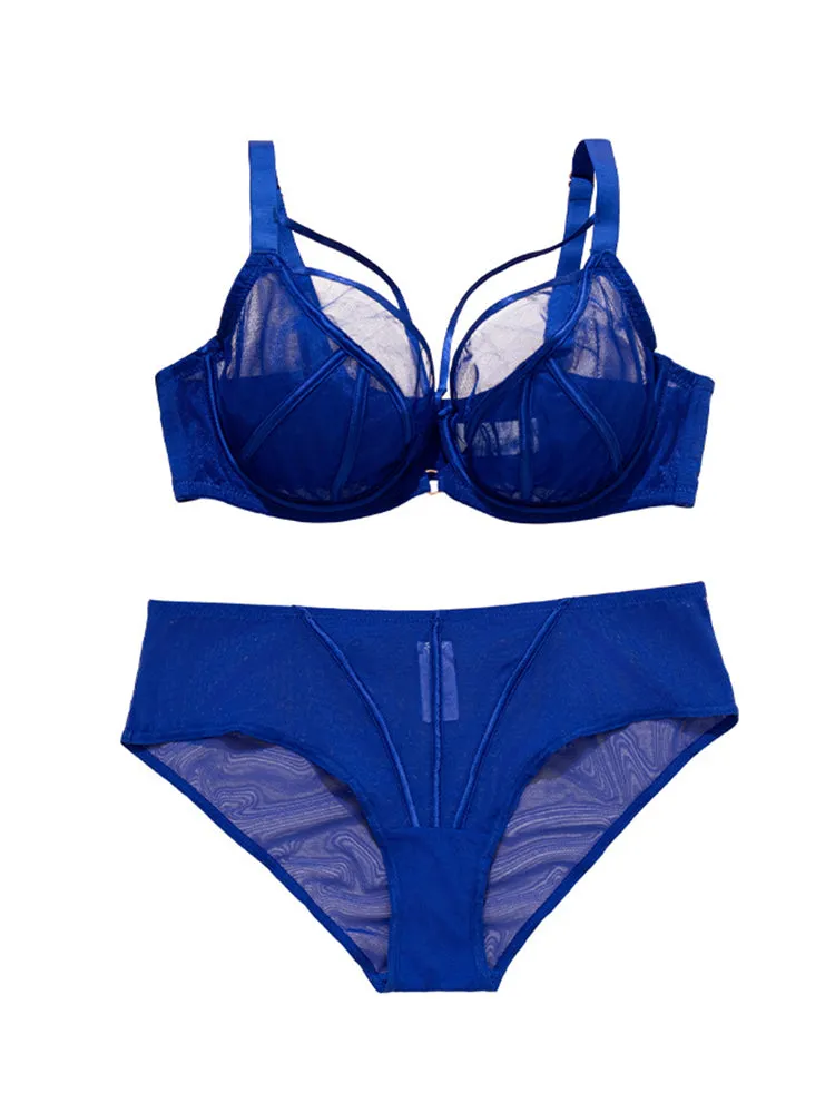 Plus Size Full Coverage Minimizing Bra Set