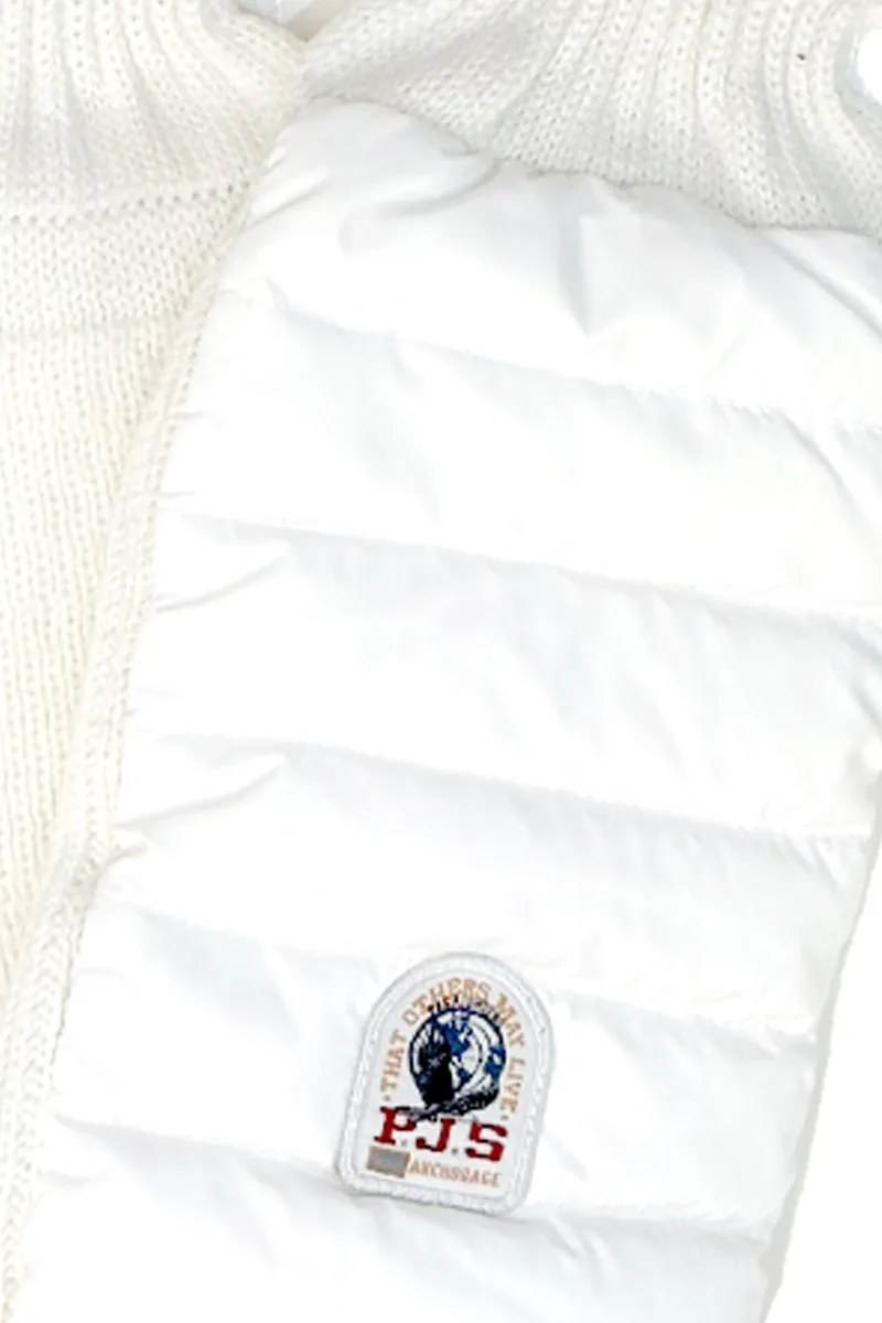 Puffer Gloves Off White