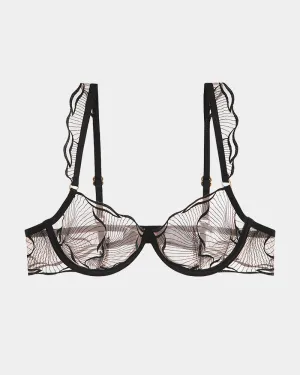 Ruffle Shoulder Strap Bra