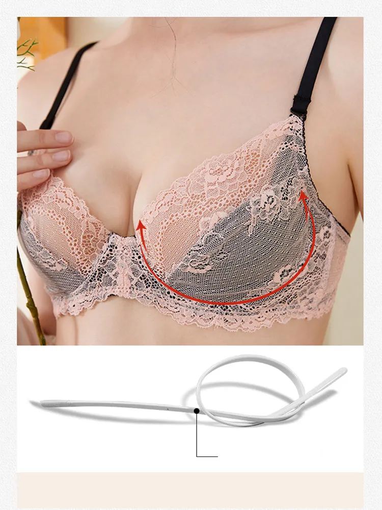 Sexy V-neck Lace Underwear Bra and Panty Set