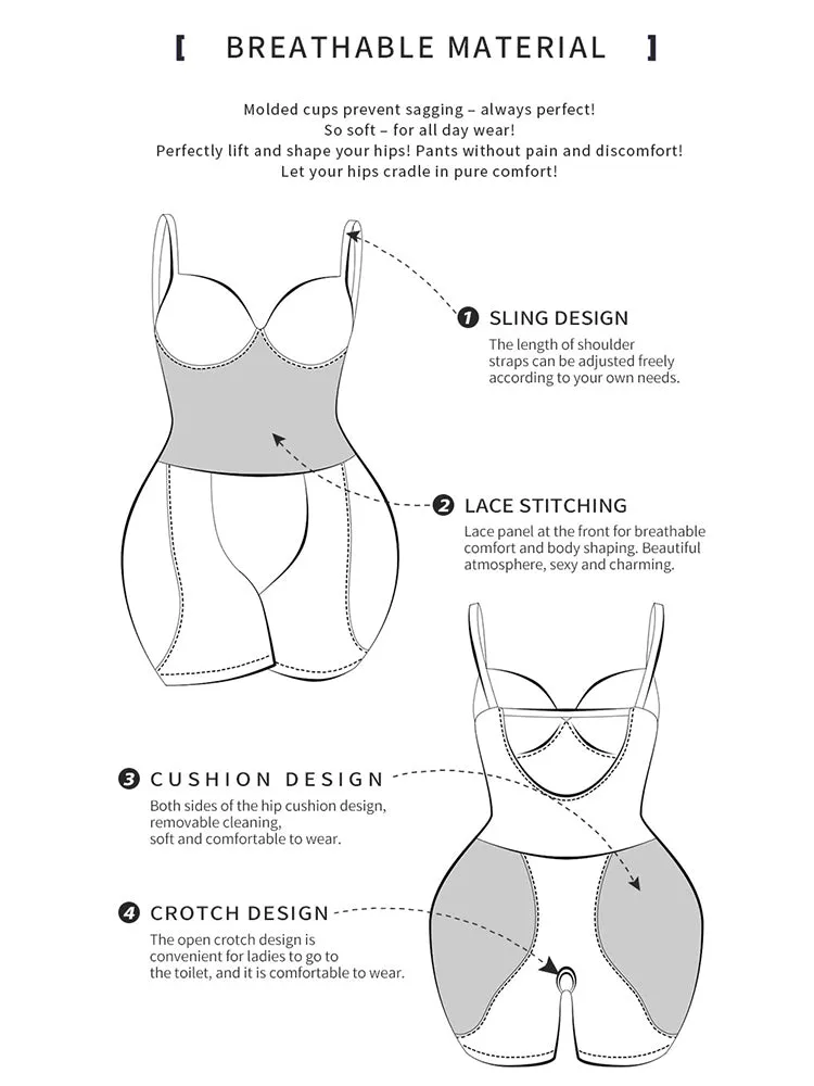Shaping Bra Lace Hip Enhance Body Shapewear
