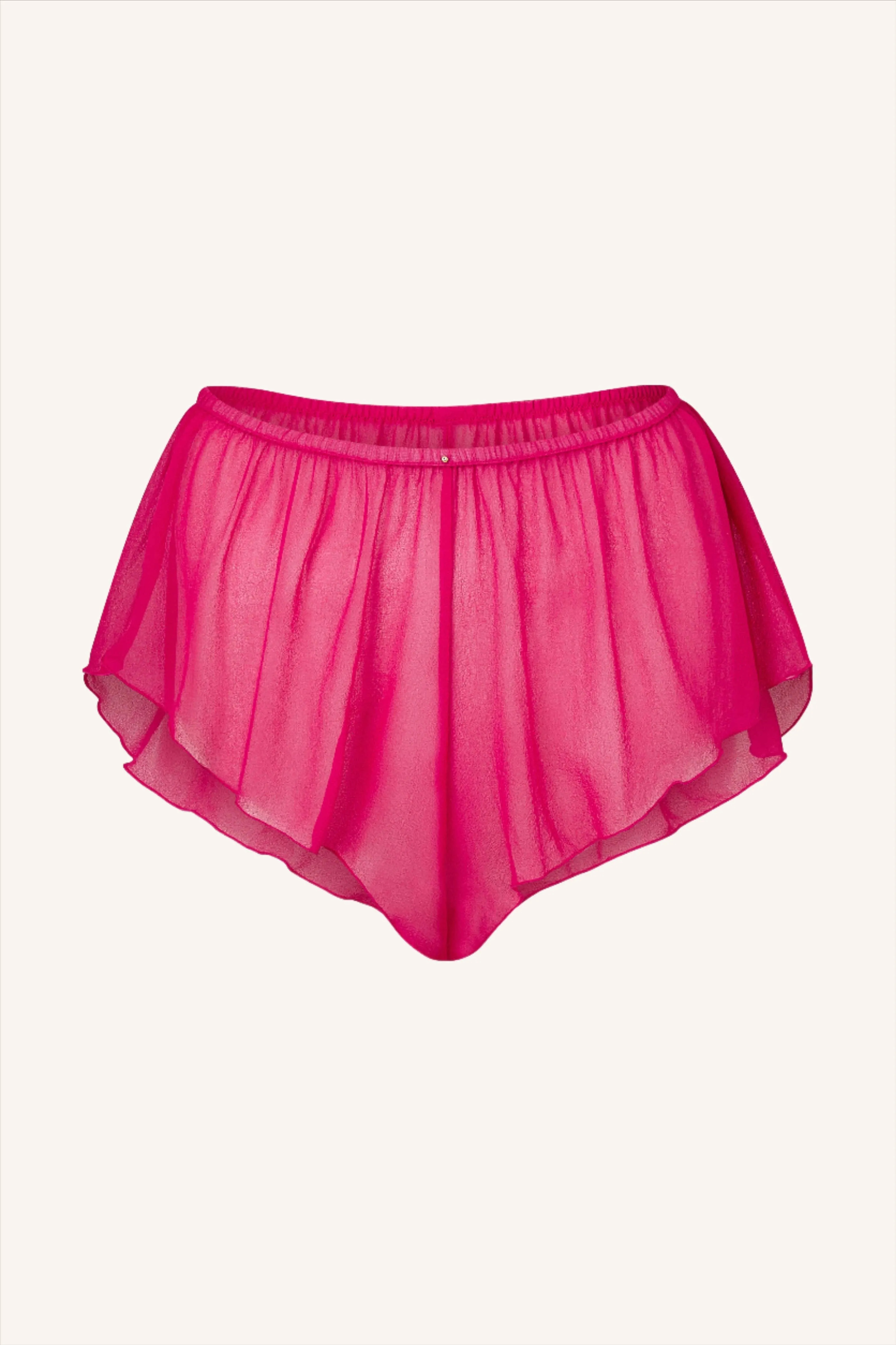 Silk Shorts Fuchsia