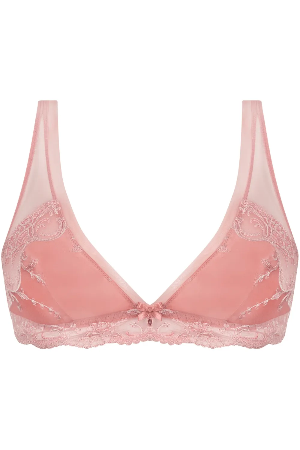 Splendeur Soie Non Wired Triangle Bra Rose