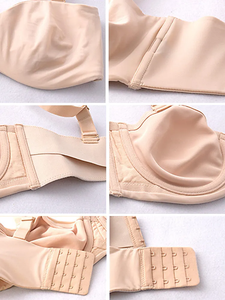 Ultra-Thin Ice Silk Strapless Non-Slip Bandeau Bra