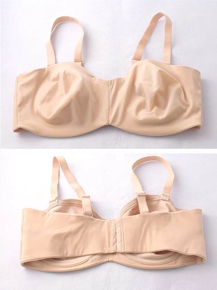 Ultra-Thin Ice Silk Strapless Non-Slip Bandeau Bra