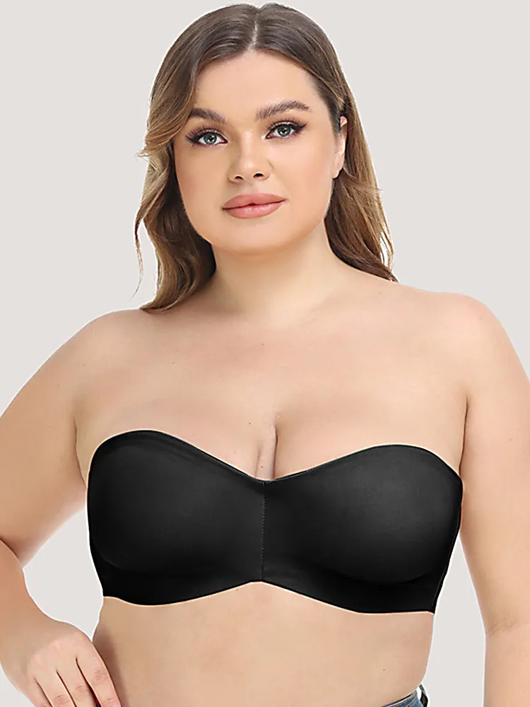 Ultra-Thin Ice Silk Strapless Non-Slip Bandeau Bra