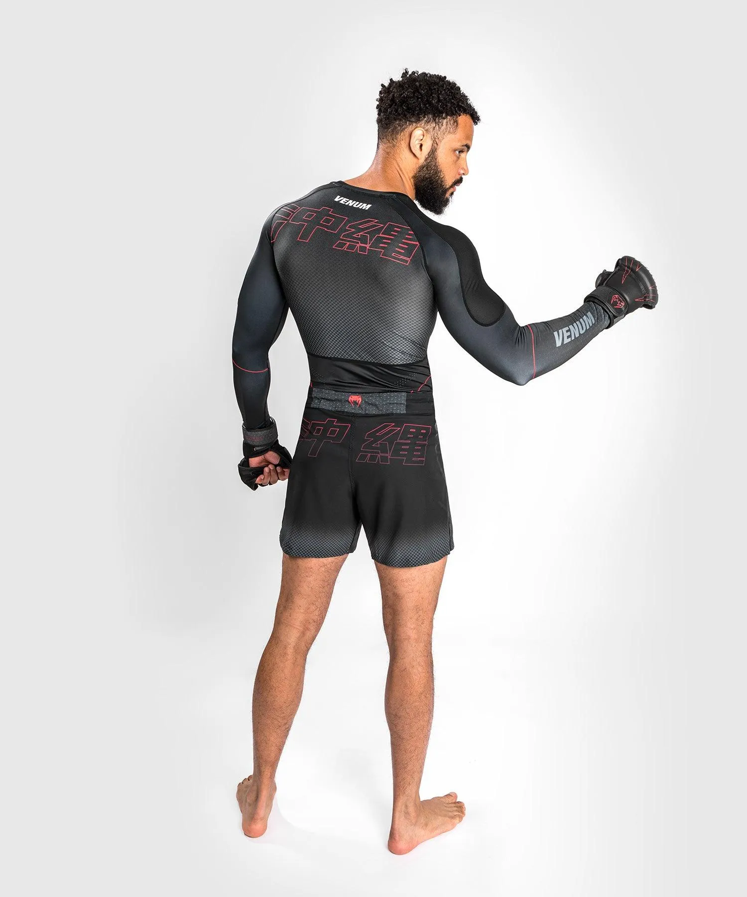 Venum Okinawa 3.0 Rashguard Long Sleeves  - Black/Red