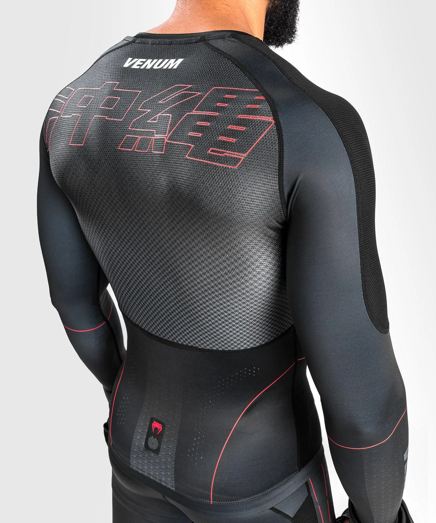 Venum Okinawa 3.0 Rashguard Long Sleeves  - Black/Red