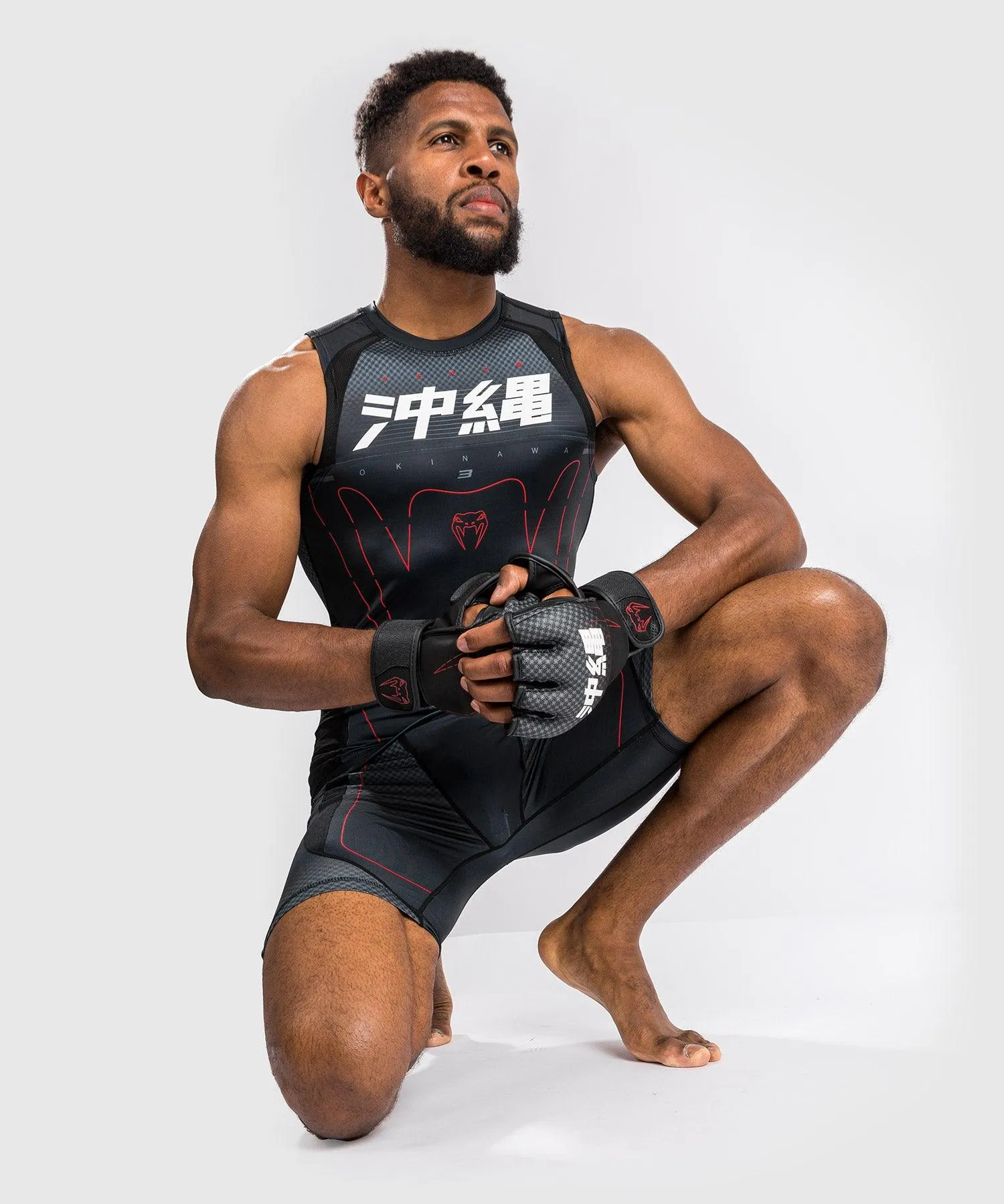 Venum Okinawa 3.0 Rashguard Sleeveless - Black/Red
